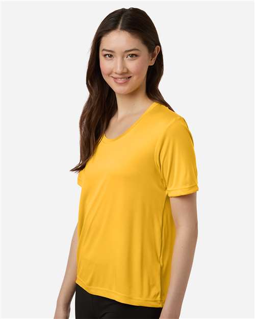 Core 365 CE10W Women's Capital Performance T-Shirt - Campus Gold - model side