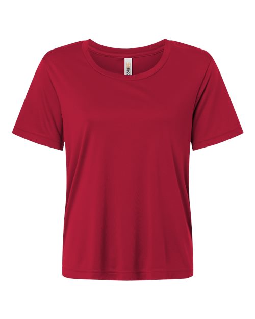 Core 365 CE10W Women's Capital Performance T-Shirt - Classic Red - front