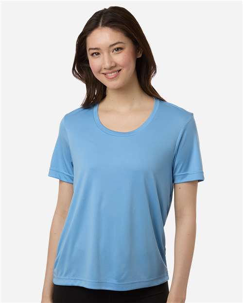 Core 365 CE10W Women's Capital Performance T-Shirt - Columbia Blue - model front