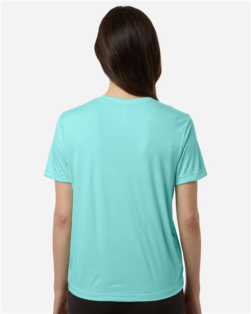 Core 365 CE10W Women's Capital Performance T-Shirt - Sea Glass - model back