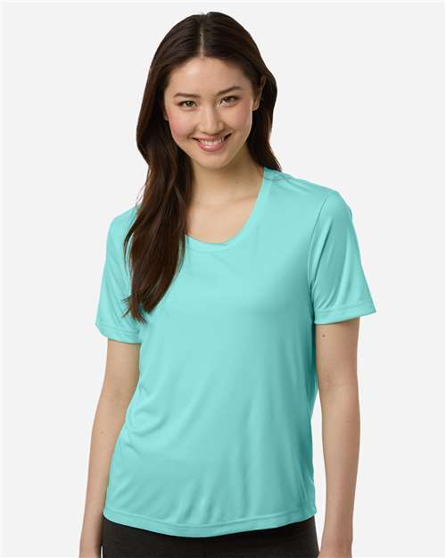 Core 365 CE10W Women's Capital Performance T-Shirt - Sea Glass - model front