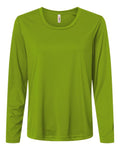 Core 365 CE10LW Women's Capital Performance Long Sleeve T-Shirt - Acid Green - front