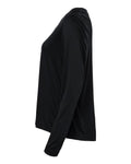 Core 365 CE10LW Women's Capital Performance Long Sleeve T-Shirt - Black - side