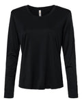 Core 365 CE10LW Women's Capital Performance Long Sleeve T-Shirt - Black - front
