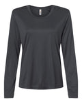 Core 365 CE10LW Women's Capital Performance Long Sleeve T-Shirt - Carbon - front