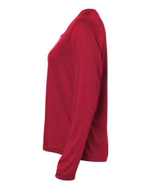 Core 365 CE10LW Women's Capital Performance Long Sleeve T-Shirt - Classic Red - side