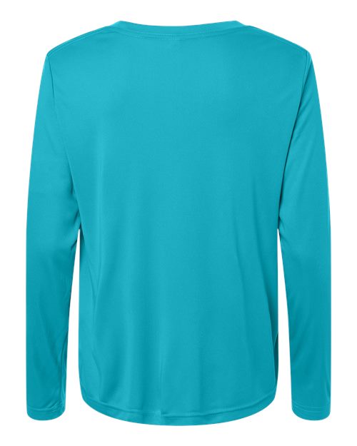 Core 365 CE10LW Women's Capital Performance Long Sleeve T-Shirt - Clear Teal - back