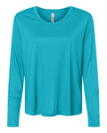 Core 365 CE10LW Women's Capital Performance Long Sleeve T-Shirt - Clear Teal - front
