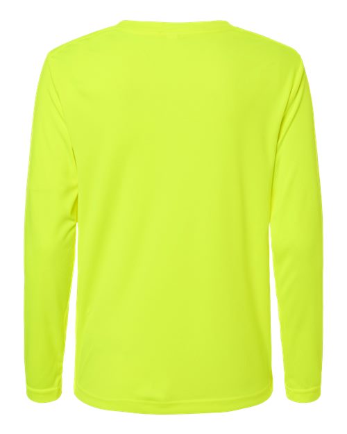 Core 365 CE10LW Women's Capital Performance Long Sleeve T-Shirt - Safety Yellow - back