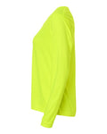 Core 365 CE10LW Women's Capital Performance Long Sleeve T-Shirt - Safety Yellow - side