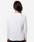 Core 365 CE10LW Women's Capital Performance Long Sleeve T-Shirt - White - model back