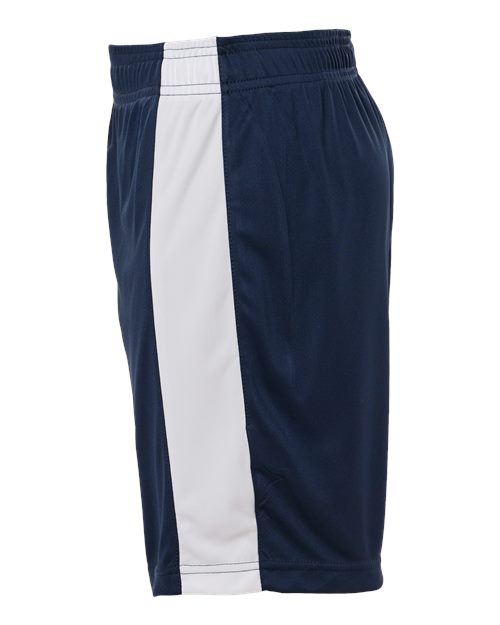 Team 365 TT115BY Youth Zone Performance Reversible Shorts - Sport Dark Navy/ White - side