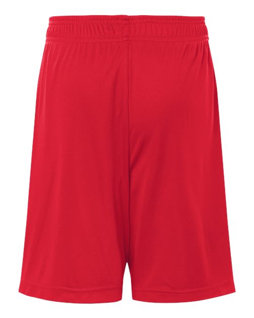 Team 365 TT115BY Youth Zone Performance Reversible Shorts - Sport Red/ White - back