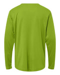 Core 365 CE10LY Youth Capital Performance Long Sleeve T-Shirt - Acid Green - back