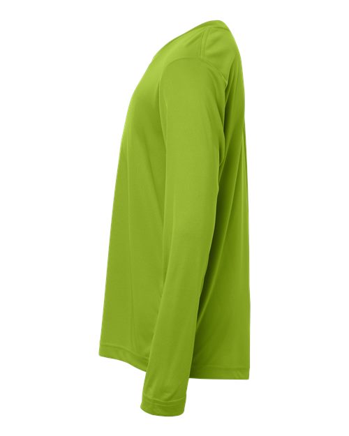 Core 365 CE10LY Youth Capital Performance Long Sleeve T-Shirt - Acid Green - side