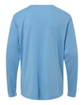 Core 365 CE10LY Youth Capital Performance Long Sleeve T-Shirt - Columbia Blue - back