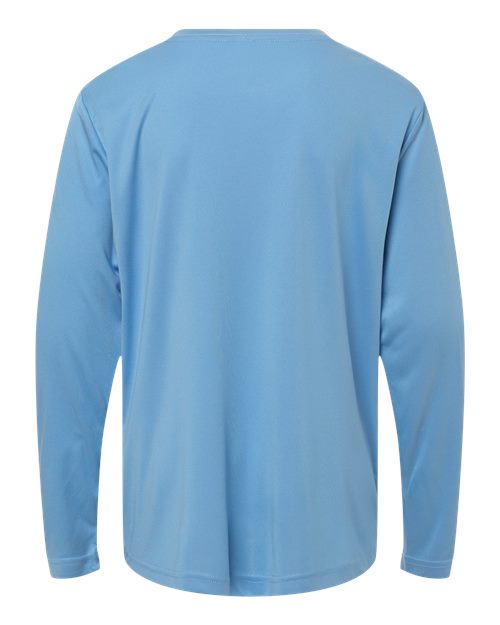 Core 365 CE10LY Youth Capital Performance Long Sleeve T-Shirt - Columbia Blue - back