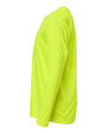 Core 365 CE10LY Youth Capital Performance Long Sleeve T-Shirt - Safety Yellow - side