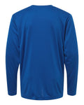 Core 365 CE10LY Youth Capital Performance Long Sleeve T-Shirt - True Royal - back