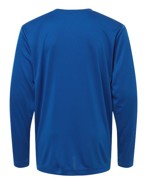 Core 365 CE10LY Youth Capital Performance Long Sleeve T-Shirt - True Royal - back