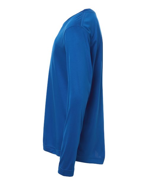 Core 365 CE10LY Youth Capital Performance Long Sleeve T-Shirt - True Royal - side