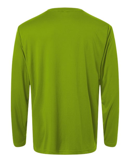 Core 365 CE10L Unisex Capital Long Sleeve Performance T-Shirt - Acid Green - back