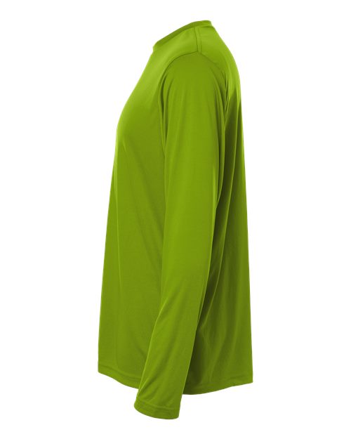 Core 365 CE10L Unisex Capital Long Sleeve Performance T-Shirt - Acid Green - side