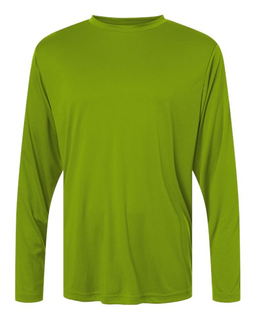 Core 365 CE10L Unisex Capital Long Sleeve Performance T-Shirt - Acid Green - front
