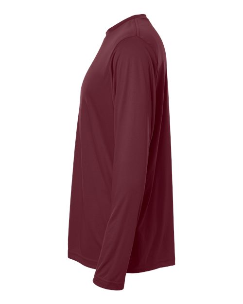 Core 365 CE10L Unisex Capital Long Sleeve Performance T-Shirt - Burgundy - side
