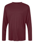 Core 365 CE10L Unisex Capital Long Sleeve Performance T-Shirt - Burgundy - front