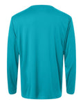 Core 365 CE10L Unisex Capital Long Sleeve Performance T-Shirt - Clear Teal - back