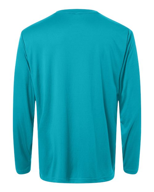 Core 365 CE10L Unisex Capital Long Sleeve Performance T-Shirt - Clear Teal - back
