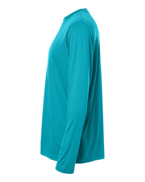 Core 365 CE10L Unisex Capital Long Sleeve Performance T-Shirt - Clear Teal - side
