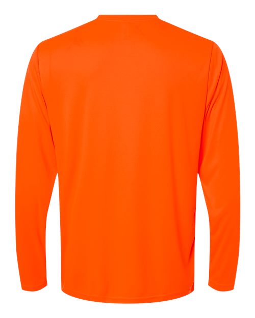 Core 365 CE10L Unisex Capital Long Sleeve Performance T-Shirt - Safety Orange - back
