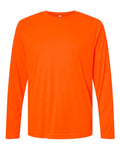 Core 365 CE10L Unisex Capital Long Sleeve Performance T-Shirt - Safety Orange - front