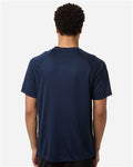 Team 365 TT11HN Men's Zone Performance Henley - Sport Dark Navy - model back