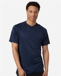Team 365 TT11HN Men's Zone Performance Henley - Sport Dark Navy - model front