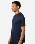 Team 365 TT11HN Men's Zone Performance Henley - Sport Dark Navy - model side