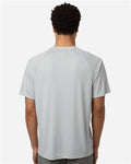 Team 365 TT11HN Men's Zone Performance Henley - Sport Silver - model back