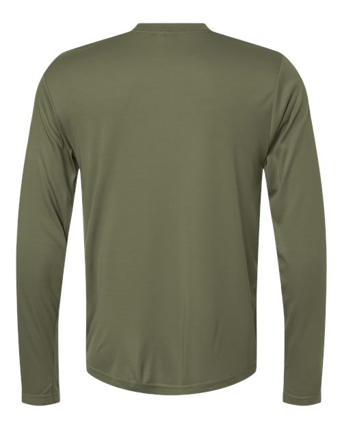 Core 365 CE10L Unisex Capital Long Sleeve Performance T-Shirt - Military Green - back
