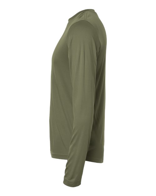 Core 365 CE10L Unisex Capital Long Sleeve Performance T-Shirt - Military Green - side