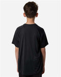 Team 365 TT11HNY Youth Zone Performance Henley - Black - model back
