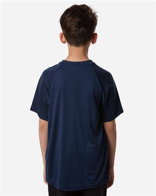 Team 365 TT11HNY Youth Zone Performance Henley - Sport Dark Navy - model back
