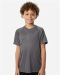 Team 365 TT11HNY Youth Zone Performance Henley - Sport Graphite - model front