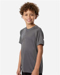 Team 365 TT11HNY Youth Zone Performance Henley - Sport Graphite - model side