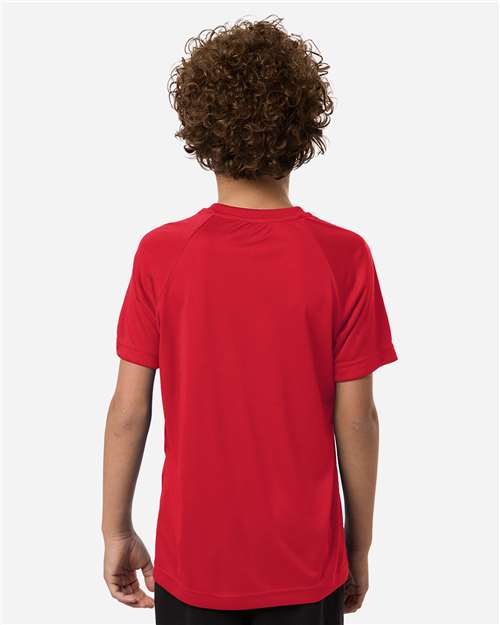 Team 365 TT11HNY Youth Zone Performance Henley - Sport Red - model back