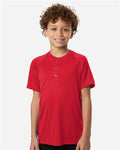 Team 365 TT11HNY Youth Zone Performance Henley - Sport Red - model front