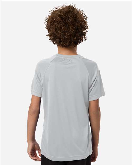 Team 365 TT11HNY Youth Zone Performance Henley - Sport Silver - model back