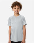 Team 365 TT11HNY Youth Zone Performance Henley - Sport Silver - model front