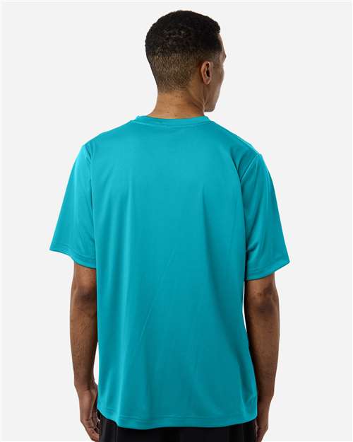 Core 365 CE10 Unisex Capital Performance T-Shirt - Clear Teal - model back